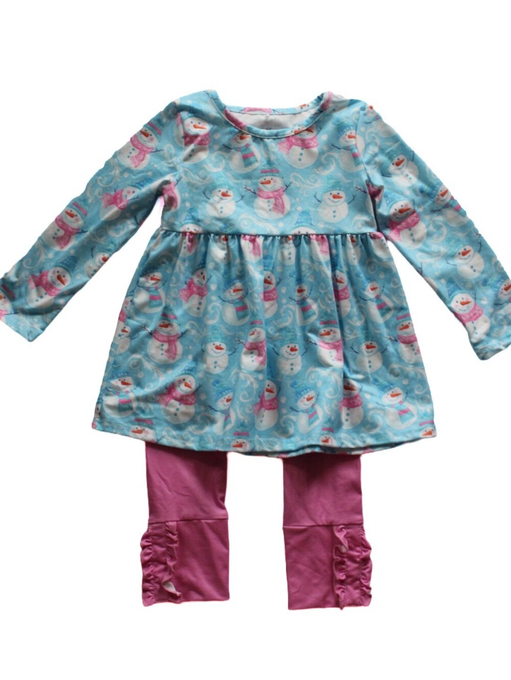 Pete + Lucy Frosty Paws Pant Set (Girls 5)